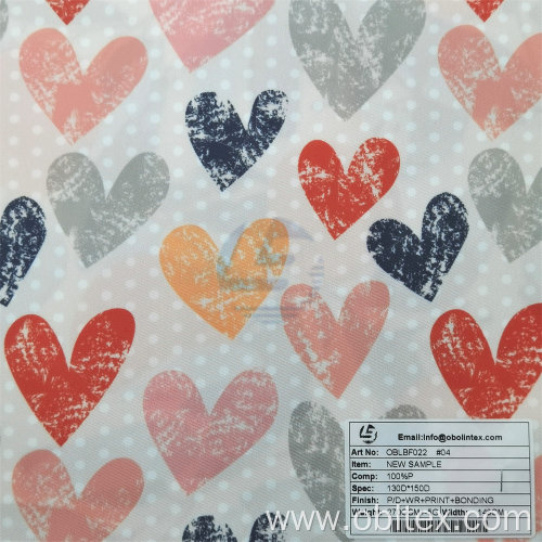 OBLBF022 Polyester Twill Fabric With Printed